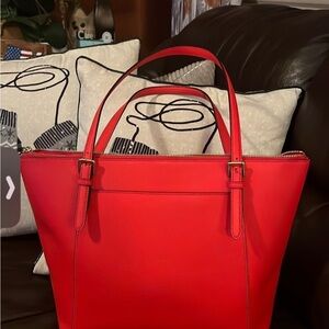 Michael Kors Vibrant Red Tote Bag